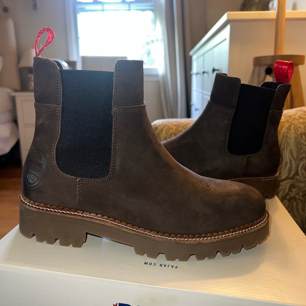 Pajar Brown and Red Boots